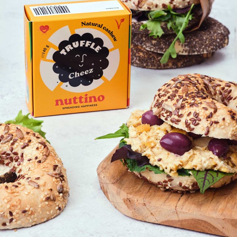 Vegan cashew truffle cheese