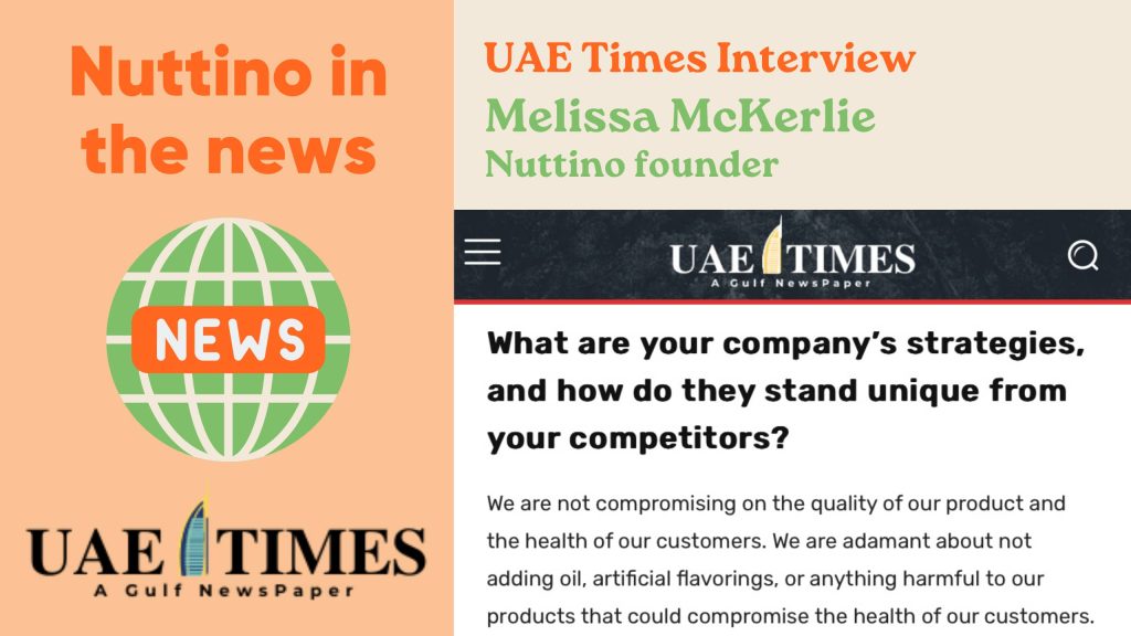 Nuttino interview in the UAE Times